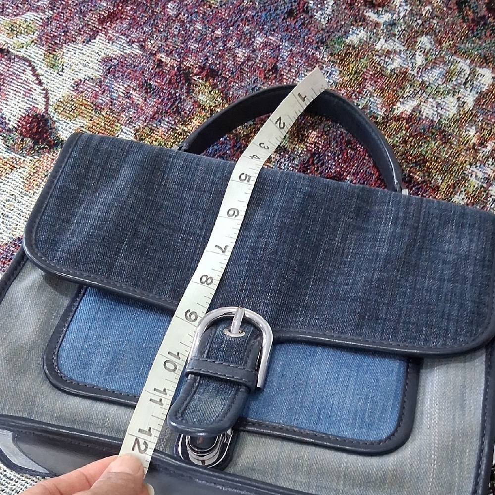 MICHAEL Michael Kors Blue Denim Shoulder Bag - Picture 12 of 17